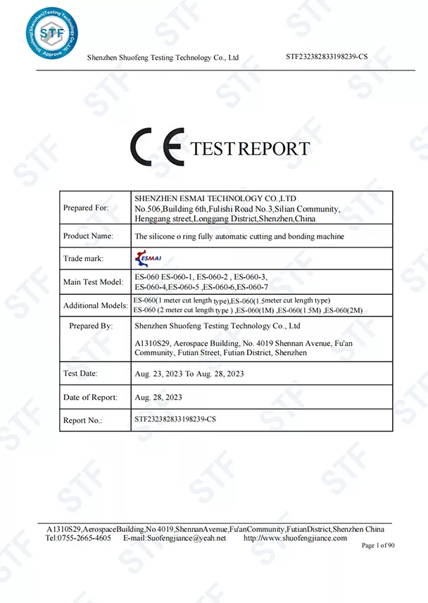 CE TEST REPORT -ES-060