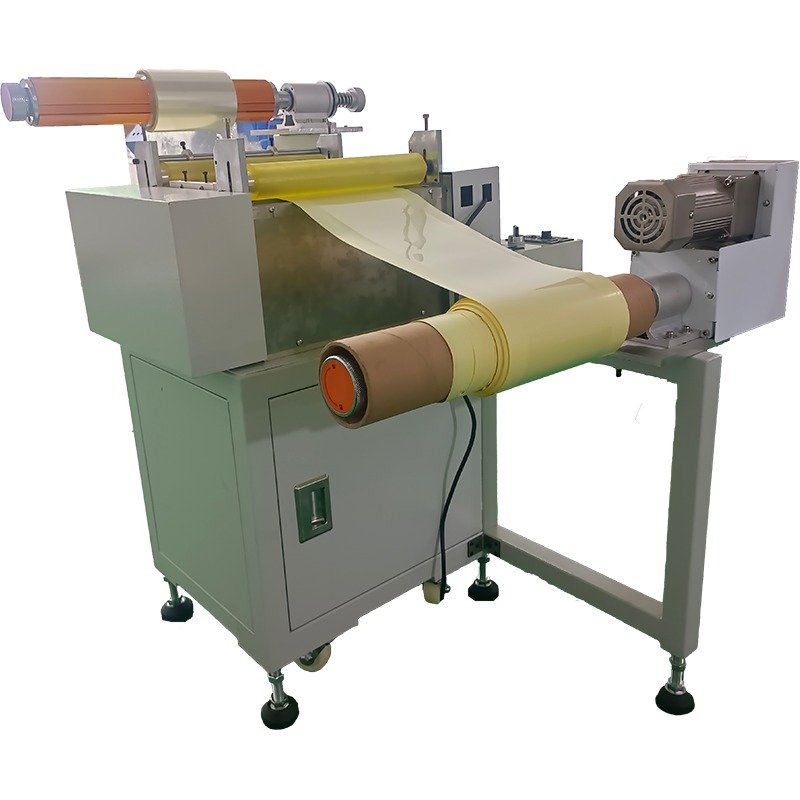 Velcro and double side tape laminating and coiling machine