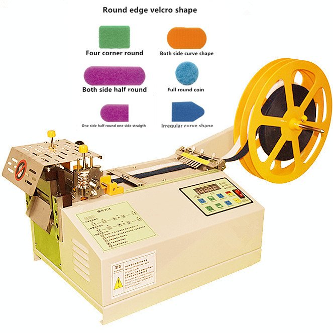 Velcro tape cutting machine of round cutting edge ES-013