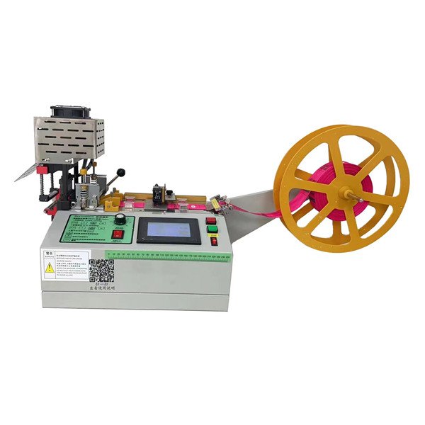 Angle cut printed ribbon precision cutting machine ES-014-1