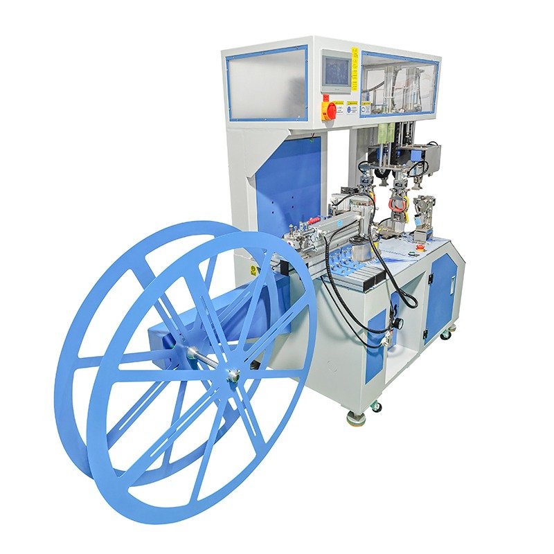 Silicone rubber tubing coiling bundling machine