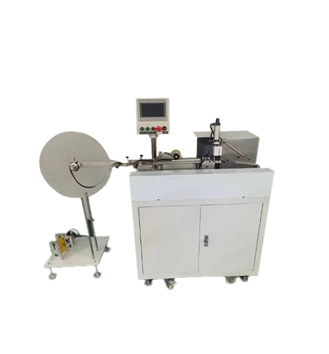 self adhesive velcro cutting winding machine