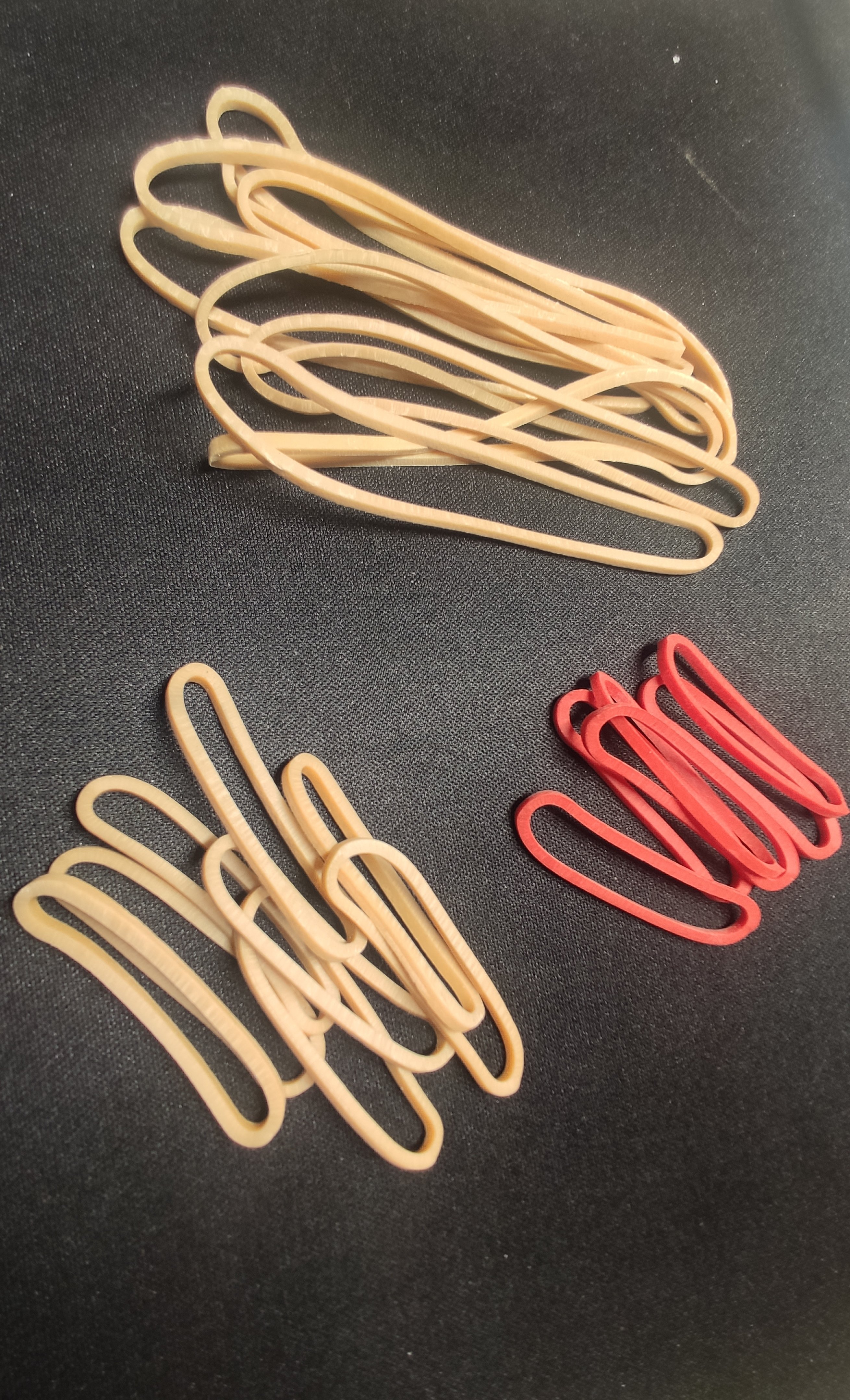 rubber bands  finished cut sample