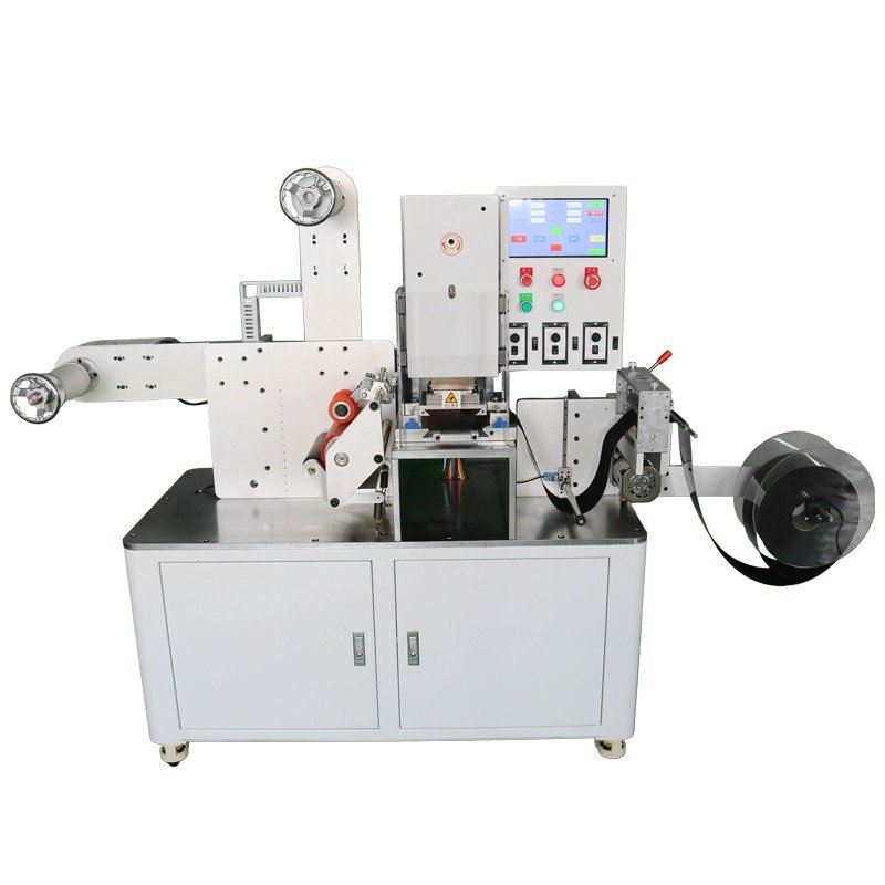 Self adhesive velcro coins kiss cut machine 